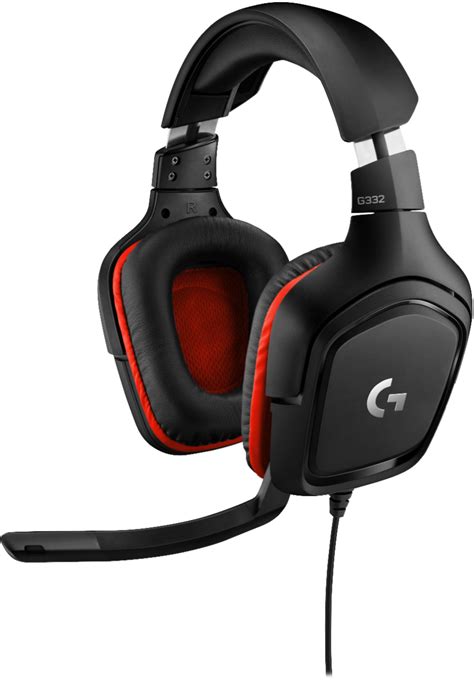 Logitech G332 Wired Stereo Gaming Headset For Pc Blackred 981 000755
