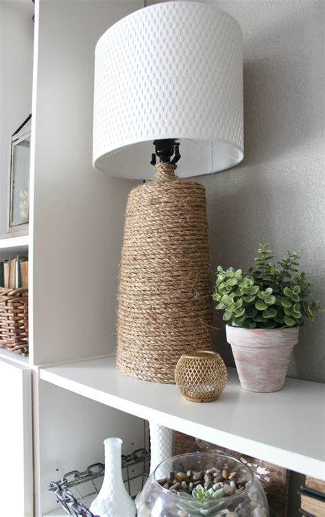 How To Make A Rustic Rope Wrapped Lamp Base An Inspired Nest
