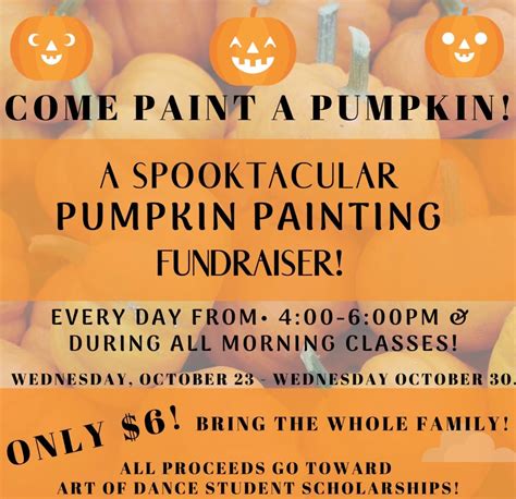 Oct 24 Spooktacular Pumpkin Painting Fundraiser Long Valley Nj Patch