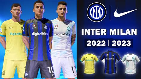 Inter Milan 2223 Kits Fifa 22 Kits Mod Youtube