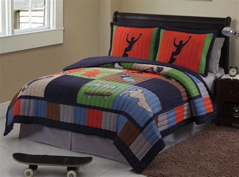 Browse our offers on the best twin bed frames and bedroom collections. SPORTS TEEN BOY SKATE COOL SKATEBOARD TWIN FULL QUEEN ...