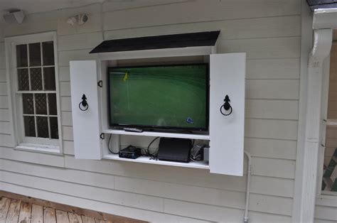 I was looking to install a tv in my small patio of my condo unit. The Cow Spot: TV in a Box.