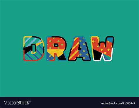Draw Concept Word Art Royalty Free Vector Image