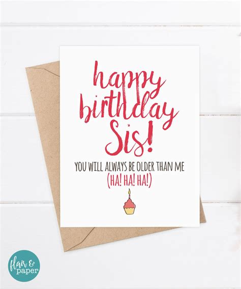 Funny Birthday Cards For Sisters Birthdaybuzz