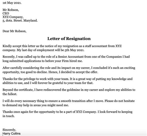 Month Notice Resignation Letter Samples Common Mistakes Everyone Hot