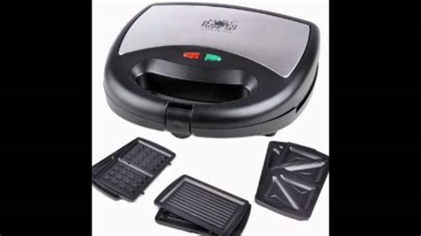 Philips daily collection sandwich maker hd2393/92 hitam. Philips HD 2393 820-Watt Sandwich Maker - YouTube