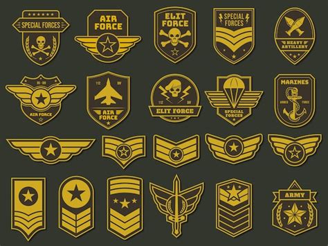 Insignias Del Ej Rcito Unidades Militares Emblemas Parches De Soldado E Insignias Etiquetas