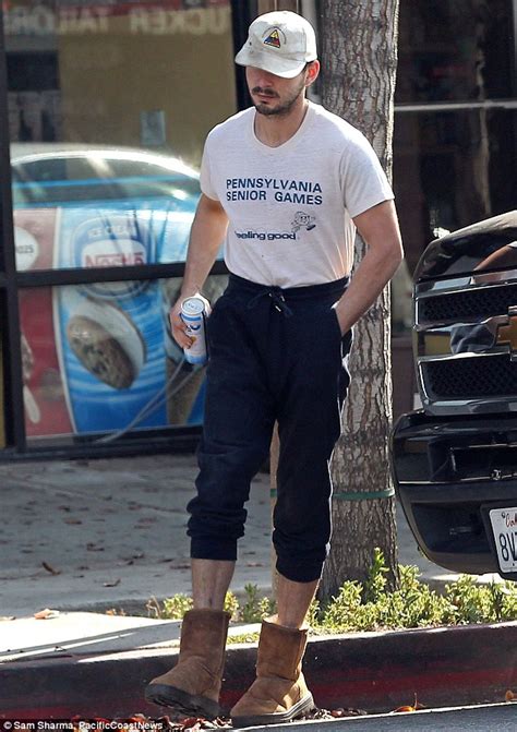 Shia Labeouf Wears Odd Dishevelled Outfit After Declaring He S No Longer Famous Daily Mail Online