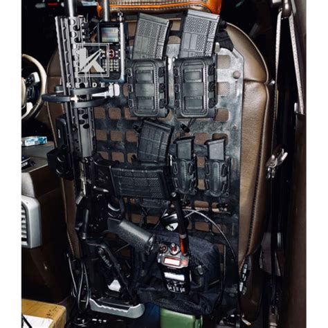 Krydex Tactical Vehicle Gun Rack Molle Panel Car Seat Back Display