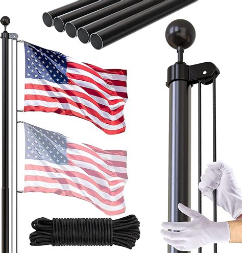 Amazon.com : FFILY Flag Pole for Outside In Ground - 16 FT Heavy Duty