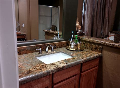 Finding bathroom countertops ideas is needed to create great bathroom arrangement. Granite Bathroom Phoenix Premier Countertop Installers ...