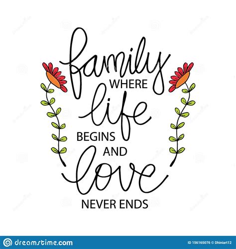 Letting go means i love you. Family Where Life Begins And Love Never Ends. Stock Illustration - Illustration of element, love ...