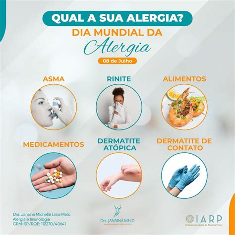 Qual A Sua Alergia Dra Janaina Melo Instituto De Alergia De