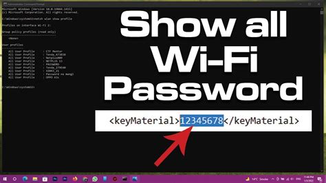 Cmd Find All Wi Fi Passwords With Only 1 Command Windows Youtube