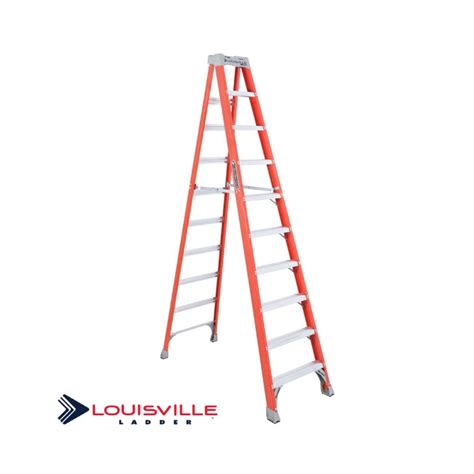 Louisville Ladder 10 Foot Fiberglass Step Ladder Modern Electrical