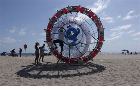 This Guy Built A Floating Human Hamster Wheel And Tried To Walk Across