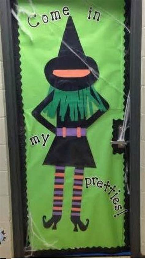 Weareteachersfallbulletinboardwitch Halloween Classroom Door