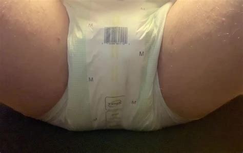 Wetting My Tena Diaper