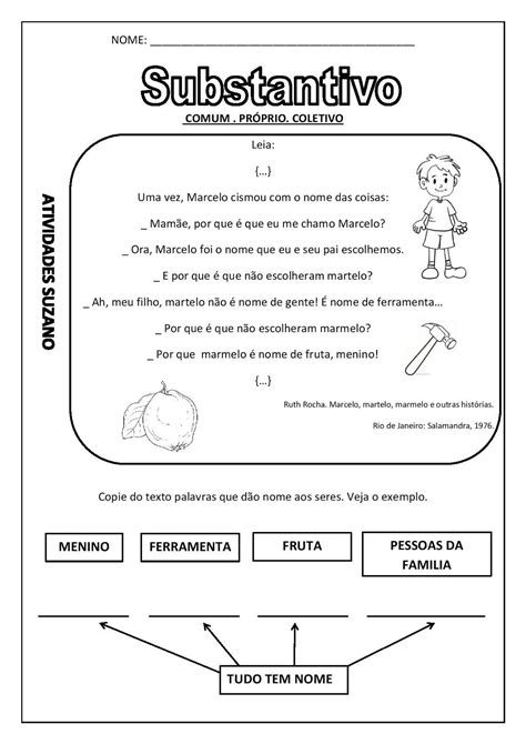 Texto Substantivos E Adjetivos O Ano Educa