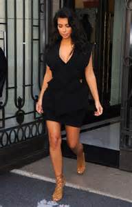 Kim Kardashian In Black Mini Dress 78 Gotceleb