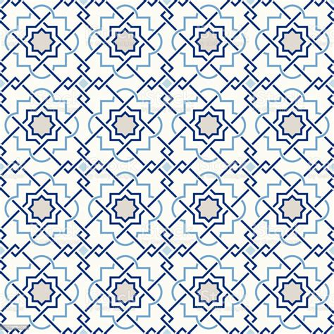 Arabic Geometry Tangled Moroccan Pattern Seamless Vector Background