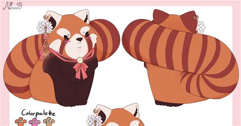 Commission Red Panda Reference Sheet Nevvyのイラスト Pixiv