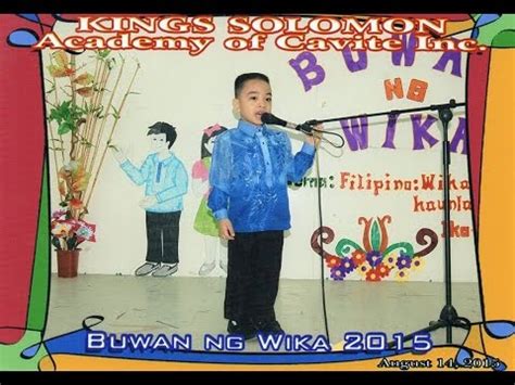 Buwan Ng Wika 2016 Balagtasan YouTube