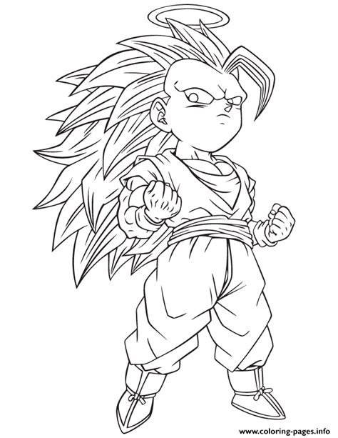 Dragon ball z coloring pages trunks. Dragon Ball Z Gotenks Coloring Page Coloring Pages Printable