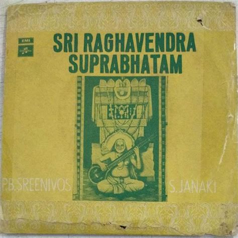 Sri Raghavendra Suprabhatam Kannada Devotional Ep Vinyl Record