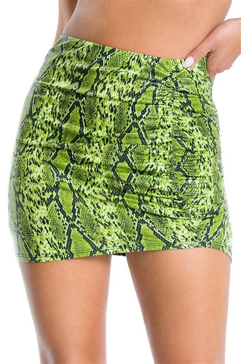 The species is also referred to as the grass snake. Total Tease Skirt - Neon Green Snake (With images ...