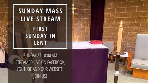 Sunday Mass February 21 2021 First Sunday Of Lent Youtube
