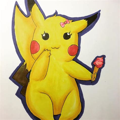 Cute Pikachu Drawing By Sniffy678578 On Deviantart