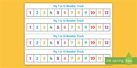 👉 Numbers 1 12 Number Track Teacher Made Twinkl