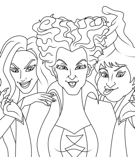 Hocus Pocus Coloring Pages Printable Printable Word Searches The Best