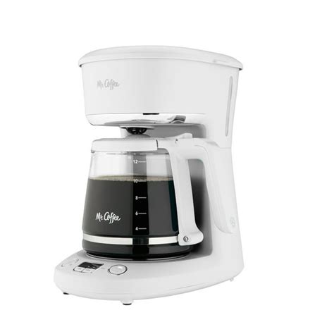 Mr Coffee 12 Cup Programmable Coffeemaker White