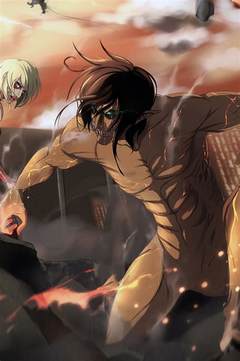 Randomize attack on titan eren yeager background theme in settings option. Attack On Titan Eren Wallpaper For Iphone - 640x960 ...