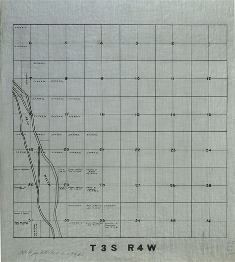 1923 Maricopa County Arizona Land Ownership Plat Map T3s R4w Arizona
