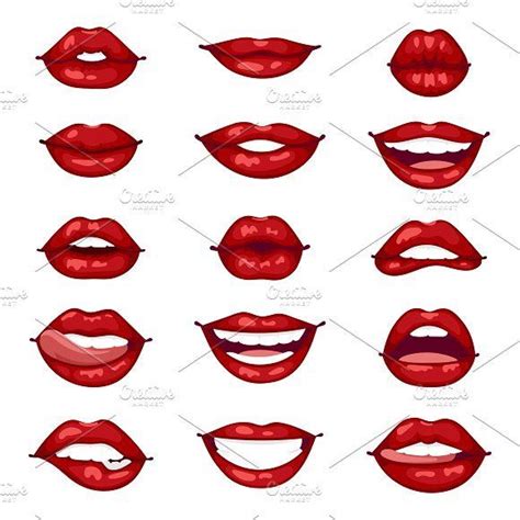 You need a bit of inspiration to get started. Female lips isolated vector by Vectorstockersland on ...