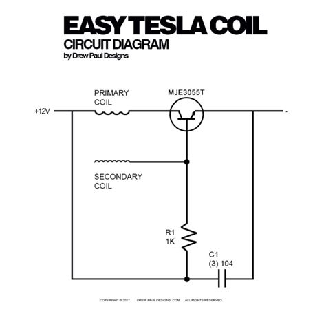 Easy Tesla Coil Drew Paul Designs™