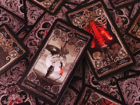 Full Dark Tarot Card Deck For Divination Divination Tools Etsy