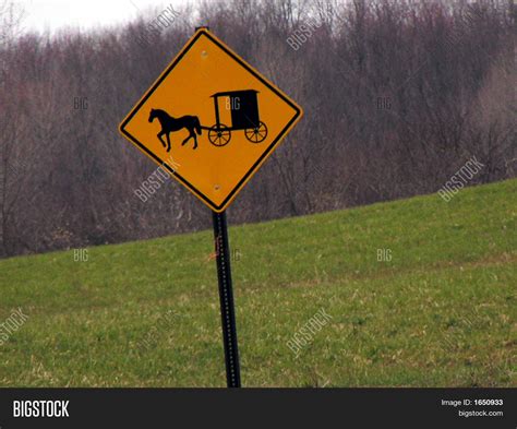 Horse Buggy Road Sign Image And Photo Free Trial Bigstock