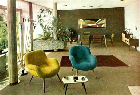 Pin by Cazza on Mid Century Living/Dining Rooms | Mid century modern interiors, Mid century ...