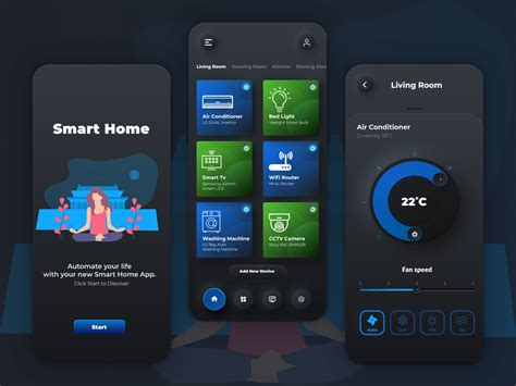 Freebie Smart Home Automation App Using Neumorphism By Sorwoar Resim
