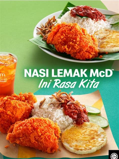 Nasi lemak mcd comes complete with fragrant coconut milk rice, crispy anchovies, fresh slices of cucumber and a fried egg, topped with spicy sambal. Nasi Lemak McD atau KFC Zinger Double Down? Mana Yang ...