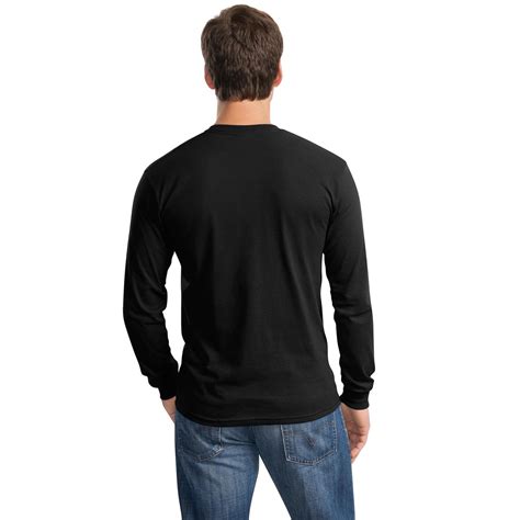 Gildan 5400 Heavy Cotton Long Sleeve T Shirt Black
