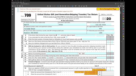 Federal T Tax Form 709 T Ftempo