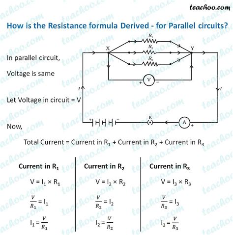 Resistance In Parallel Diagram Formula And Numericals Teachoo