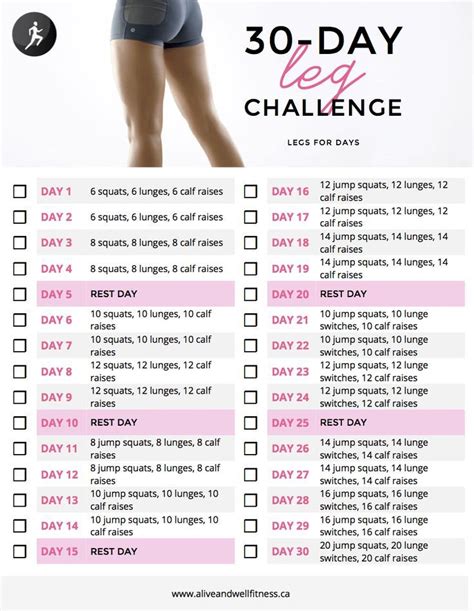 Day Leg Challenge Cardio Challenge Day Cardio Challenge Day Workout Challenge