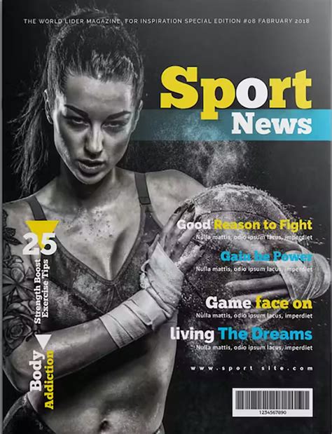 Design For Sports Magazine Cover Page On Behance