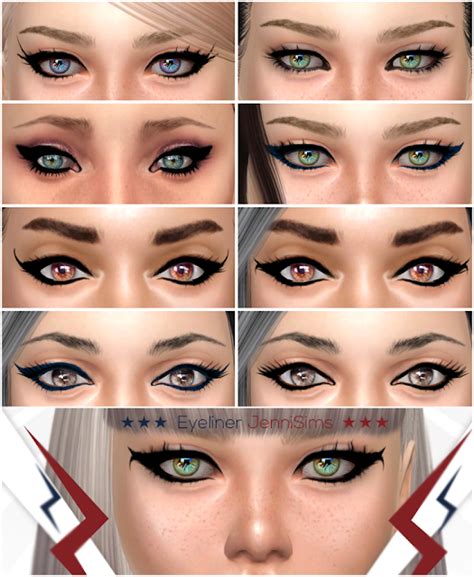 Sims 4 Ccs The Best Eyeliner By Jennisims